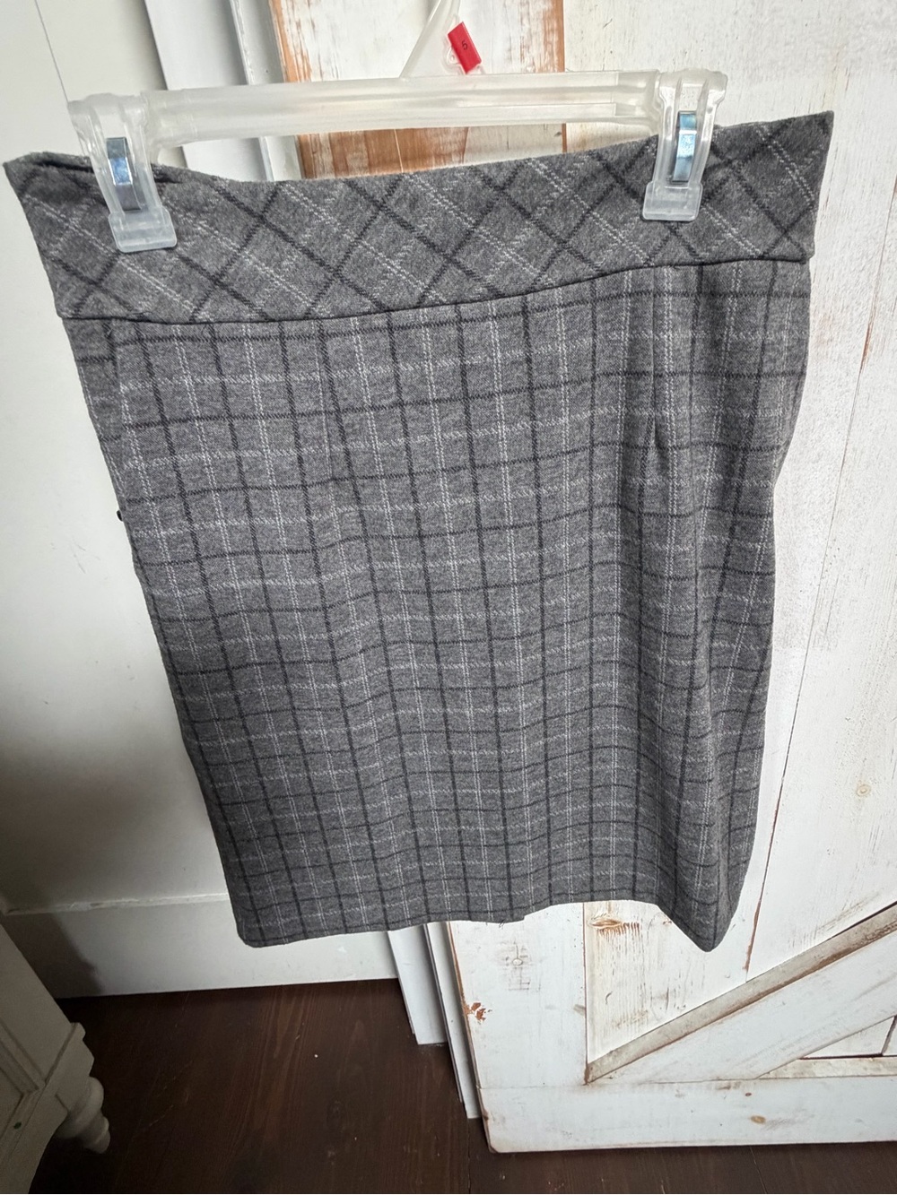 Architect Gray Plaid Pencil Skirt 0336